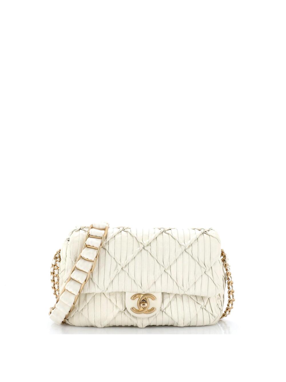 Chanel Woven Strap Medallion Chain Flap #283537C48B